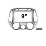 9 Inch Facia FAHYUNDAII2020102012MANUAL9 Fascia Dash Plate Panel For Hyundai i20 2010-2012 Manual A/C