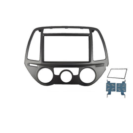 Double 2 DIN F7HY4 Facia Kit Panel Fascia Plate Dash For Hyundai i20 2012-2015