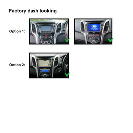 Double 2 DIN F7HY5 Facia Kit Panel Fascia Dash Plate For Hyundai i30 2012-2016