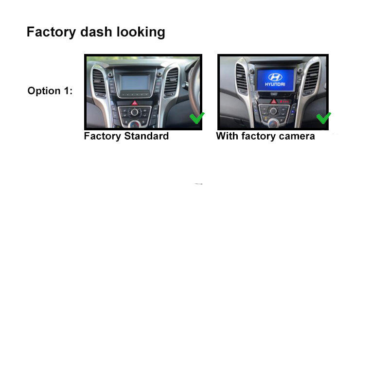 9  Inch Facia FAHYUNDAII30201220179 Fascia Dash Plate Panel For Hyundai I30 2012-2017 without Sat Nav Black