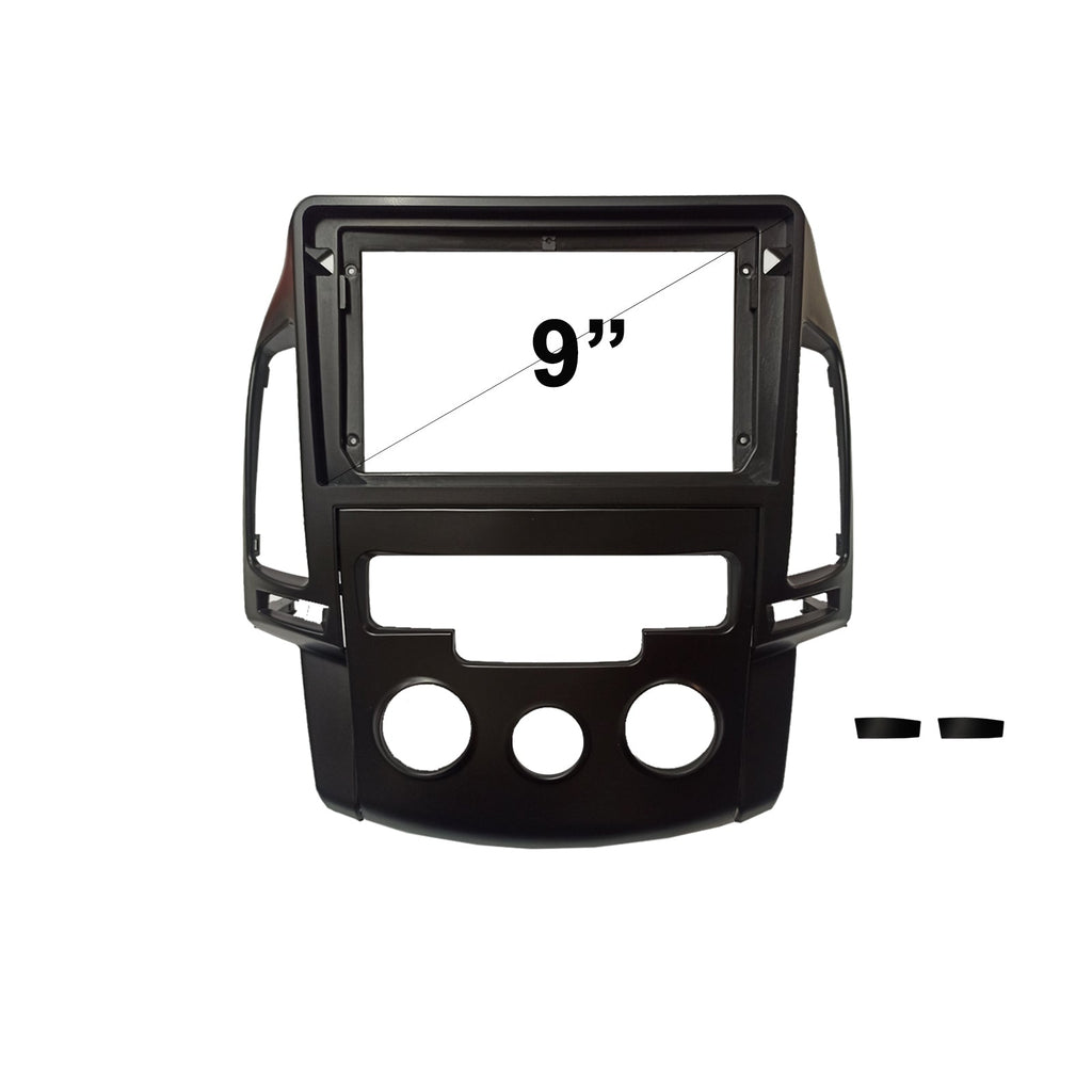 9 Inch Facia FAHYUNDAII30l20072012MANUAL9 Fascia Dash Plate Panel For Hyundai I30 2007-2012 Manual Black