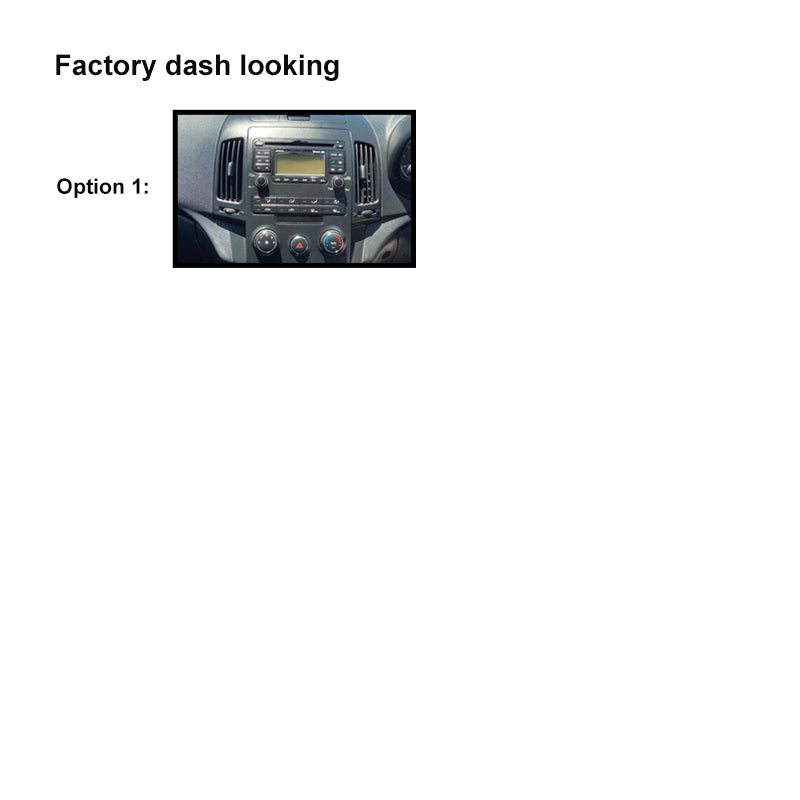 9 Inch Facia FAHYUNDAII30l20072012MANUAL9 Fascia Dash Plate Panel For Hyundai I30 2007-2012 Manual Black