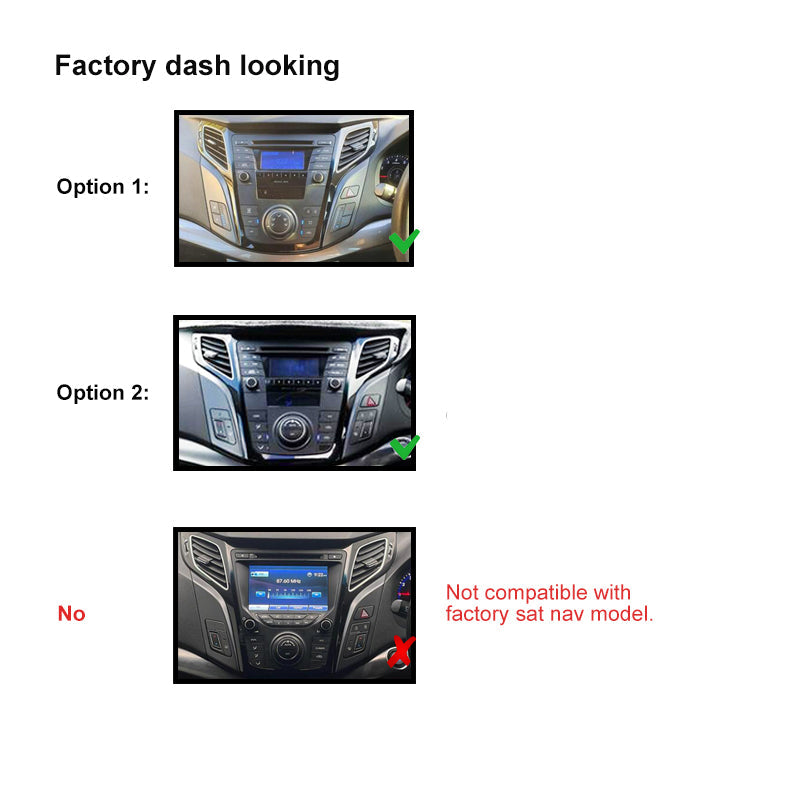 9 Inch Facia FAHYUNDAII402011ON9 Fascia Dash Plate Panel For Hyundai I40 2011+ Black