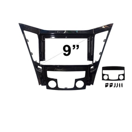 9 Inch Facia F9HY28 Fascia Dash Plate Panel For Hyundai i45 2009-2012 Gloss Black