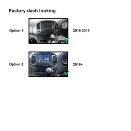 Double 2 DIN FAHYUNDAIILOAD2015ON7 FACIA KIT Panel Fascia Plate Dash For Hyundai H-1 Starex i800 iMax iLoad 2015+