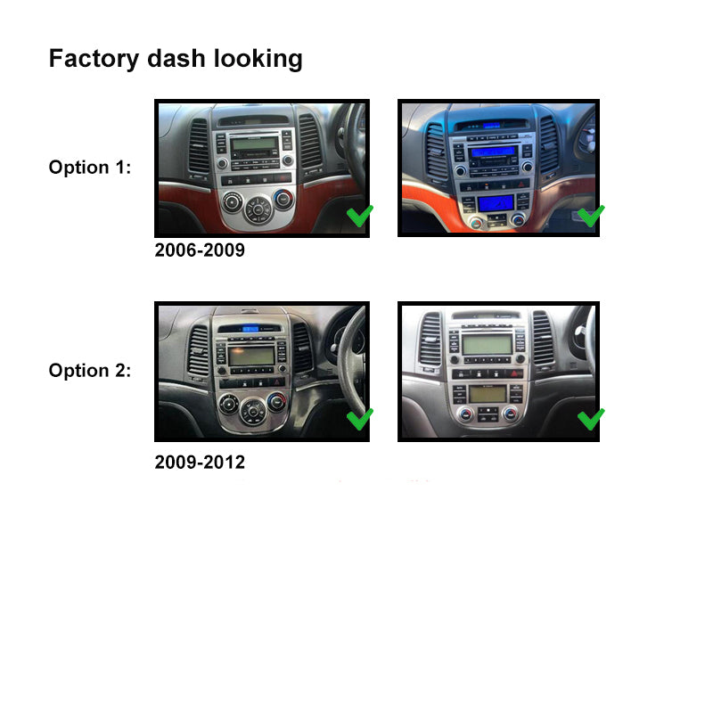 9 Inch Facia FAHYUNDAISANTAFE200620129 Fascia Dash Plate Panel For Hyundai Santafe 2006-2012