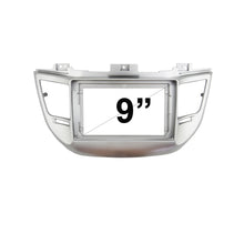 Load image into Gallery viewer, 9 Inch Facia FAHYUNDAITUCSON201520189 Fascia Dash Plate Panel For Hyundai Tucson 2015-2018 Silver