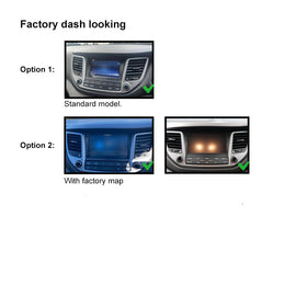 9 Inch Facia F9HY36 Fascia Dash Plate Panel For Hyundai Tucson 2015-2018 Silver