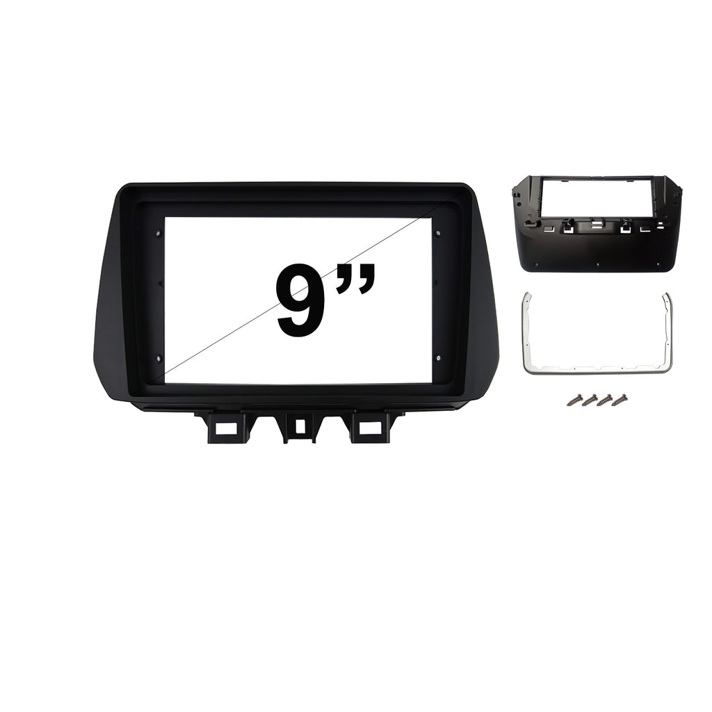 9 Inch Facia FAHYUNDAITUCSON201820209 Fascia Dash Plate Panel For Hyundai Tucson 2018-2020 Black