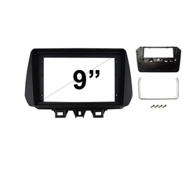 9 Inch Facia F9HY37 Fascia Dash Plate Panel For Hyundai Tucson 2018-2020 Black