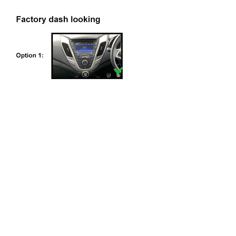 9 Inch Facia FAHYUNDAIVELOSTER201120179 Fascia Dash Plate Panel For Hyundai Veloster 2011-2017 Black