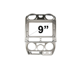 9 Inch Facia FAISUZUDMAX200920119 Fascia Dash Plate Panel For Isuzu Dmax D-Max 2009-2011 Silver