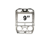 9 Inch Facia FAISUZUDMAX200920119 Fascia Dash Plate Panel For Isuzu Dmax D-Max 2009-2011 Silver