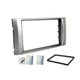 Double 2 DIN FAISUZUDMAX200920127 Facia Kit Panel Fascia Dash Plate For Isuzu D-max Dmax LS 2009-2012 Grey