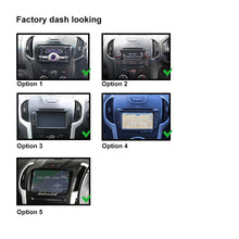 Load image into Gallery viewer, 9" FACIA KIT F9ISU2 Fascia Dash Plate Panel For Holden Colorado 2012-2016 Isuzu Dmax D-Max Mux 2012-2020 Black