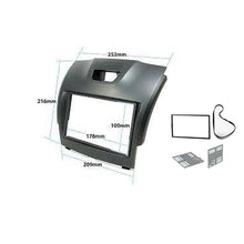 Load image into Gallery viewer, Double 2 DIN FAISUZUDMAX2012ON7 Facia Kit Fascia Panel Dash Plate For Isuzu Dmax D-max 2012+