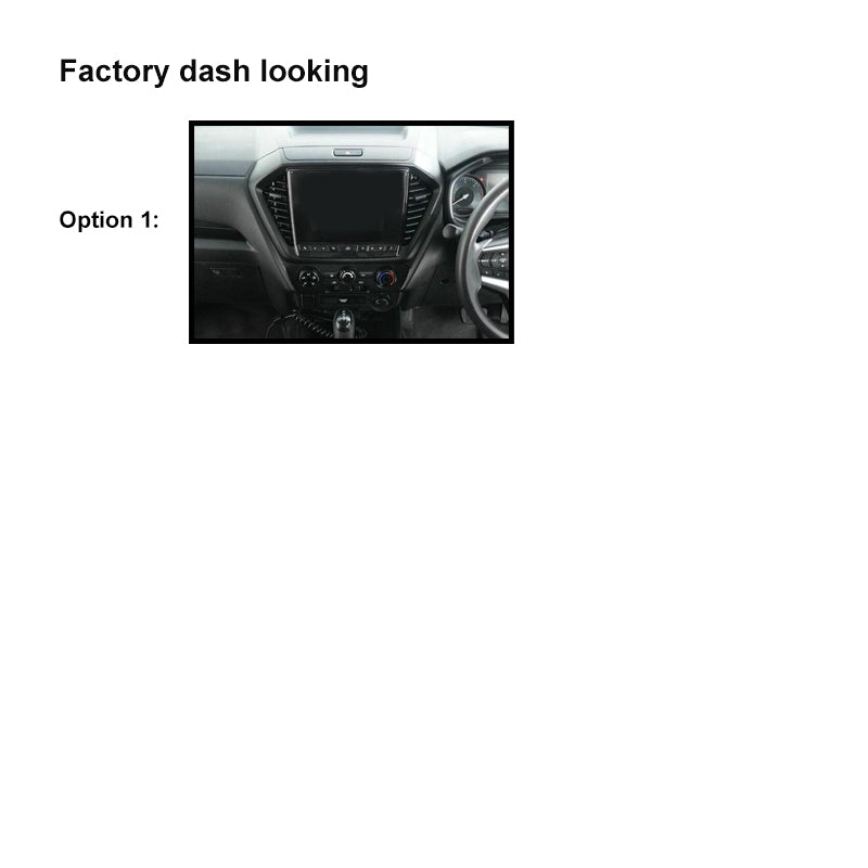 9" FACIA KIT FAISUZUDMAX202120249 Fascia Dash Plate Panel Compatible With Isuzu Dmax D-Max 2021-2024