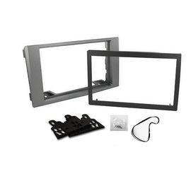 Double 2 DIN FAIVECODAILY200720137 Facia Kit Panel Fascia Dash Panel Plate For Iveco Daily 2007-2013 Grey