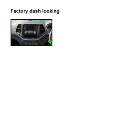 Double 2 DIN FAJEEPCHEROKEESPORT2015ON7  Facia Kit Fascia Dash Plate Panel For Jeep Cherokee Sport KL 2015+