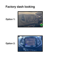 10 Inch Facia FAJEEPCOMPASS2017ON10 Fascia Dash Plate Panel For Jeep Compass 2017+