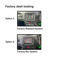 9 Inch Facia FAJEEPRENERADE201520179 Fascia Dash Plate Panel For Jeep Renerade 2015-2017