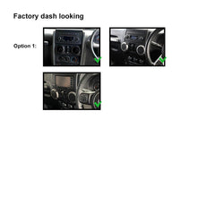 Load image into Gallery viewer, 10 Inch Facia FAJEEPWRANGLER2007201610 Fascia Dash Plate Panel For Jeep Wrangler 2007-2016 Black