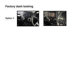 10 Inch Facia FAJEEPWRANGLER2011201610L Fascia Dash Plate Panel For Jeep Wrangler 2011-2016 Large Black