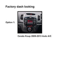 9 Inch Facia F9KA36 Fascia Dash Plate Panel For Kia Cerato Koup Auto A/C 2009-2013