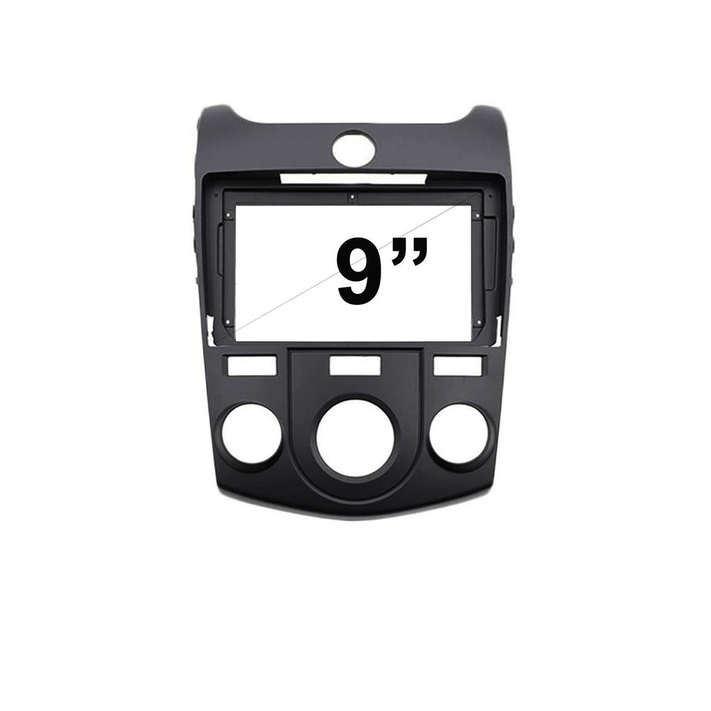 9 Inch Facia FAKIACERATO20092013MANUAL9 Fascia Dash Plate Panel For Kia Cerato Koup Manual A/C 2009-2013 Black