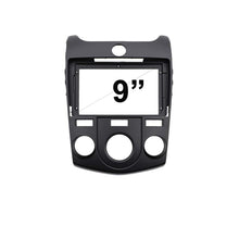 Load image into Gallery viewer, 9 Inch Facia FAKIACERATO20092013MANUAL9 Fascia Dash Plate Panel For Kia Cerato Koup Manual A/C 2009-2013 Black