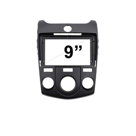 9 Inch Facia F9KA37 Fascia Dash Plate Panel For Kia Cerato Koup Manual A/C 2009-2013 Black