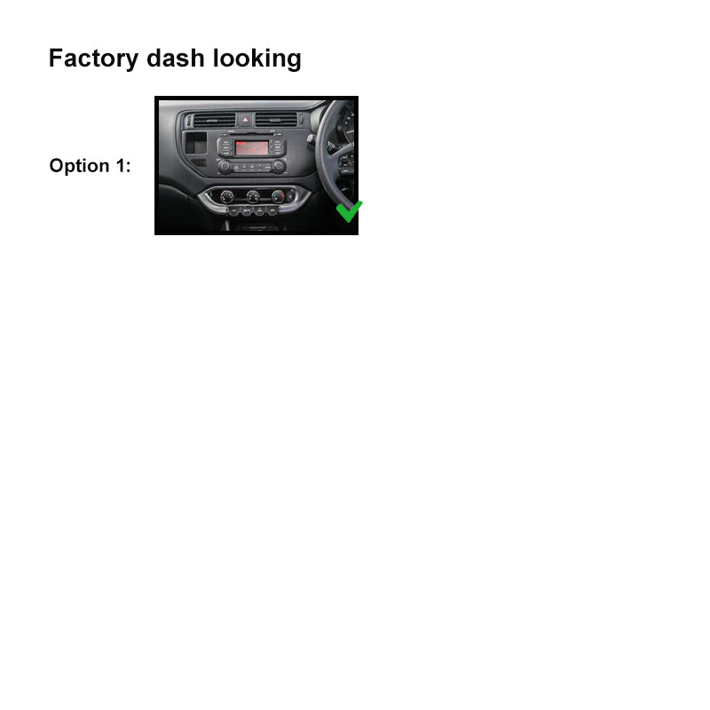 9 Inch Facia FAKIARIO201220149 Fascia Dash Plate Panel For Kia Rio 2012-2014