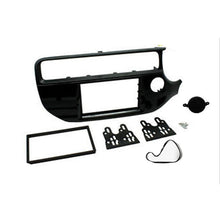 Load image into Gallery viewer, Double 2 Din FAKIARIO201520167 Facia Kit Panel Fascia Dash Plate For Kia Rio 2015-2016 UB Piano Black