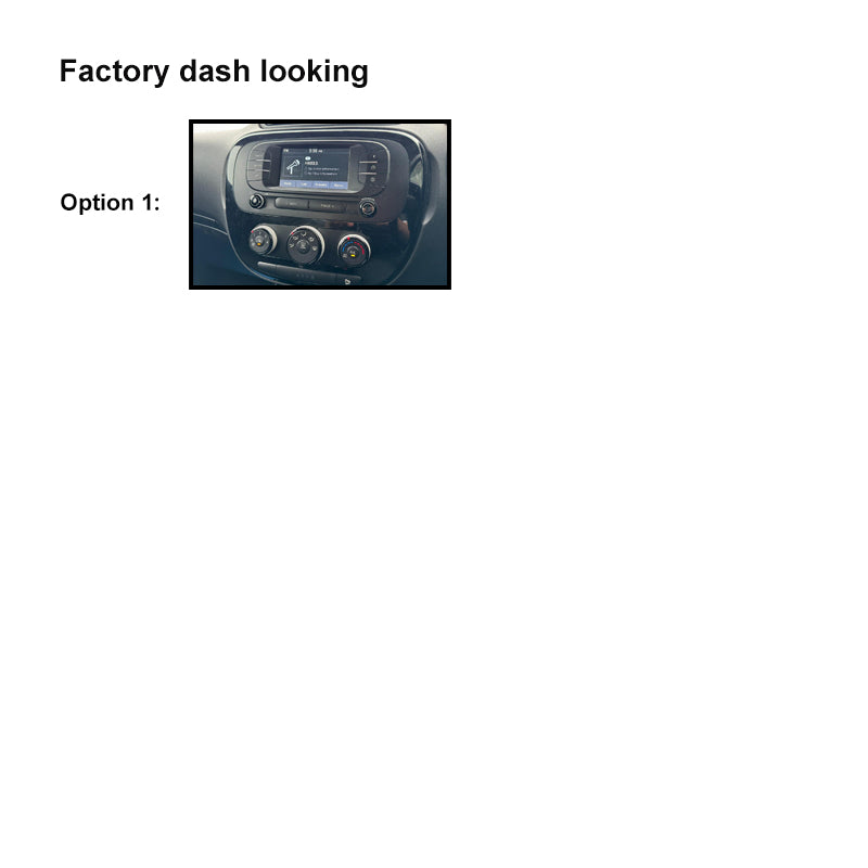 10 Inch Facia FAKIASOUL2015ON10 Fascia Dash Plate Panel For Kia Soul 2015+