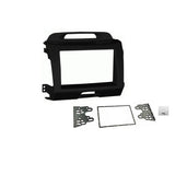 Double 2 DIN FAKIASPORTAGE201020157 Facia Kit Panel Fascia Dash Plate For Kia Sportage SL 2010-2015 Small Clock Display