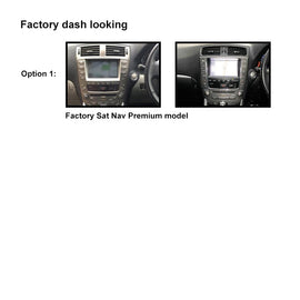 10 Inch Facia & HARNESS FALEXUSIS25020062013PREMIUM10 Fascia Dash Plate Panel For Lexus IS250 2006-2013  Premium