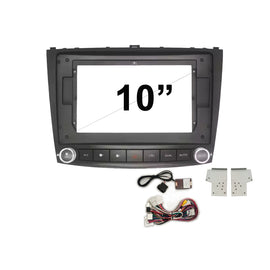 10 Inch Facia & HARNESS FALEXUSIS25020062013STANDARD10 Fascia Dash Plate Panel For Lexus IS250 2006-2013 Standard