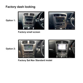 10 Inch Facia & HARNESS FALEXUSIS25020062013STANDARD10 Fascia Dash Plate Panel For Lexus IS250 2006-2013 Standard