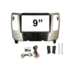 9 Inch Facia & HARNESS F9LX23 Fascia Dash Plate Panel For Lexus