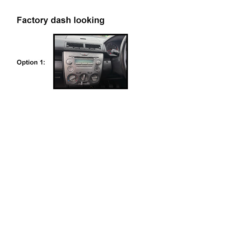 10" FACIA KIT FAMAZDA22003200610 Fascia Dash Plate Panel Compatible With Mazda 2 2003-2006