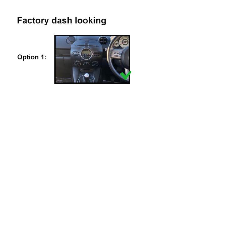 9 Inch Facia FAMAZDA2200720149 Fascia Dash Plate Panel For Mazda 2 2007-2014