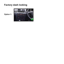 Double 2 Din FAMAZDA3200420097 Facia Kit Fascia Panel Plate Dash For Mazda 3 2004-2009