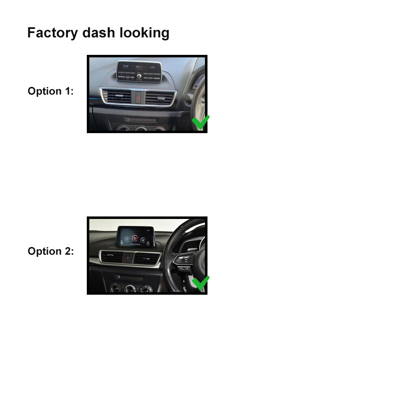 9 Inch Facia FAMAZDA32013ON9 Fascia Dash Plate Panel For Mazda 3 2013+