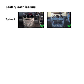 9 Inch Facia & HARNESS FAMAZDA6200220089 Fascia Dash Plate Panel For Mazda 6 2002-2008