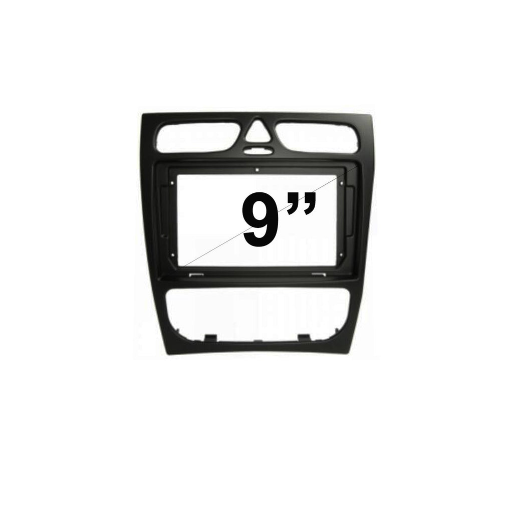 9 Inch Facia FAMERCEDESCCLASS200120049 Fascia Dash Plate Panel For Mercedes Benz C-Class W203 2001-2004