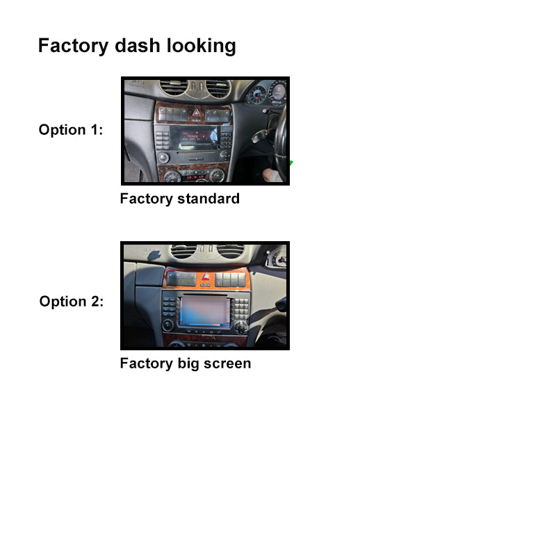 8 Inch Facia FAMERCEDESCLK200520088 Fascia Dash Plate Panel For Mercedes Benz CLK-Class 2005-2008