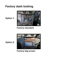 8 Inch Facia FAMERCEDESCLK200520088 Fascia Dash Plate Panel For Mercedes Benz CLK-Class 2005-2008