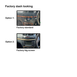 8 Inch Facia FAMERCEDESECLASS200220088 Fascia Dash Plate Panel For Mercedes Benz E-Class 2002-2008 W211