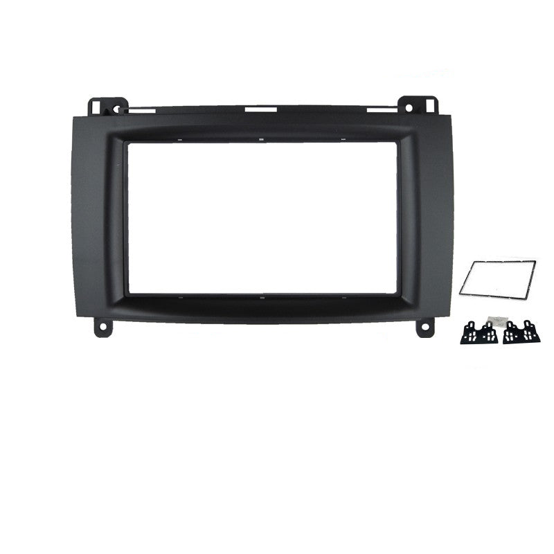 Double 2 DIN FAMERCEDESSPRINTER2007ON7 FACIA Kit Panel Fascia Dash Plate For Mercedes Sprinter 2007+ A-Class W169 B-Class W245 Viano Vito W639