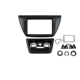 Double 2 Din FAMITSUBISHILANCER200320077  Facia Kit Fascia Relocation Panel Heater Control Dash Plate For Mitsubishi Lancer 2003-2007